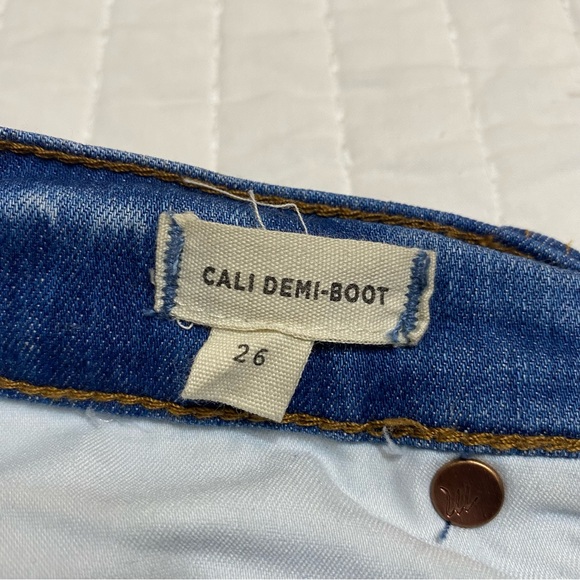 Madewell Cali Demi-Boot Jeans Button-Front Edition Medium Wash Size 26 - Picture 9 of 14